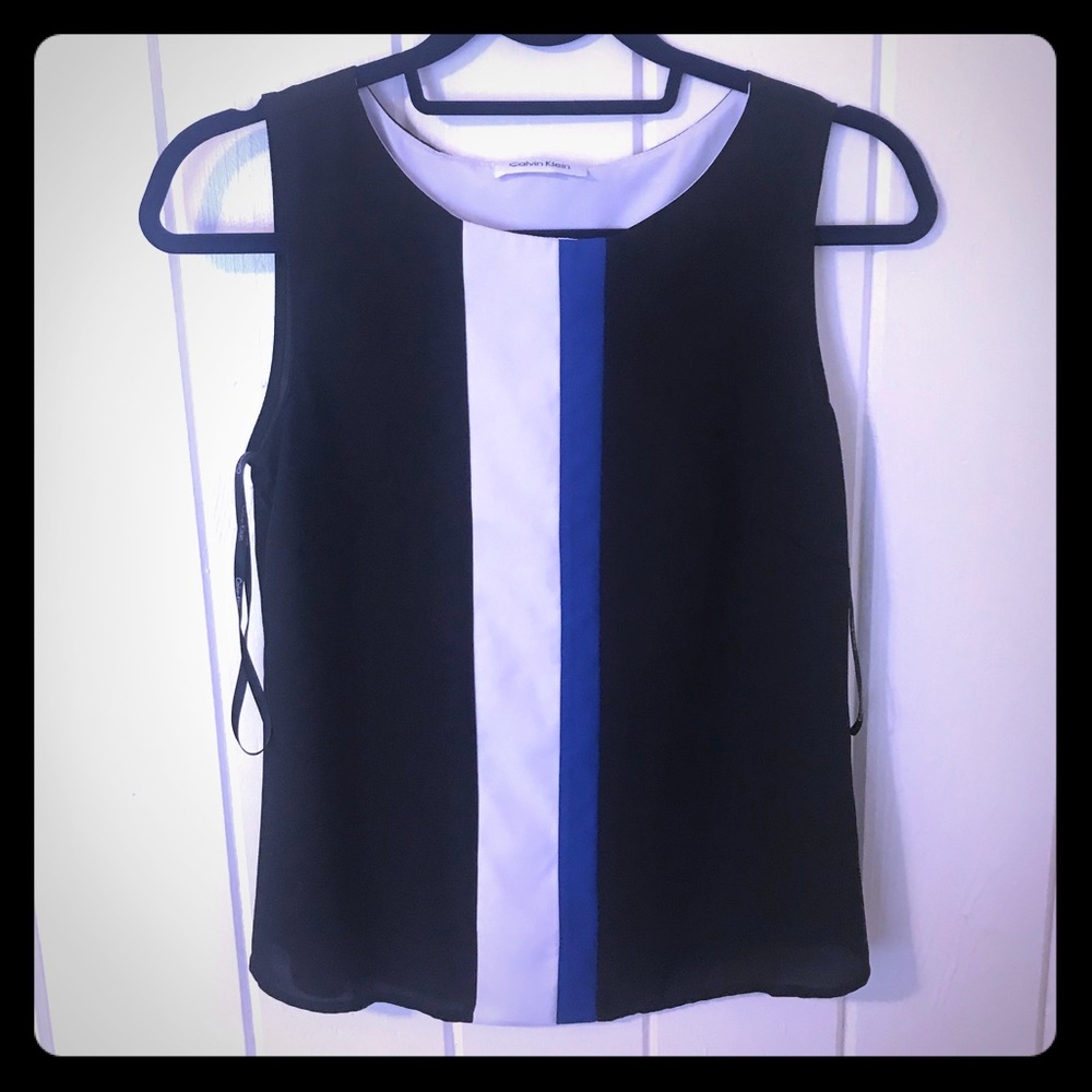 EUC Calvin Klein Colorblock Tank Shell xs